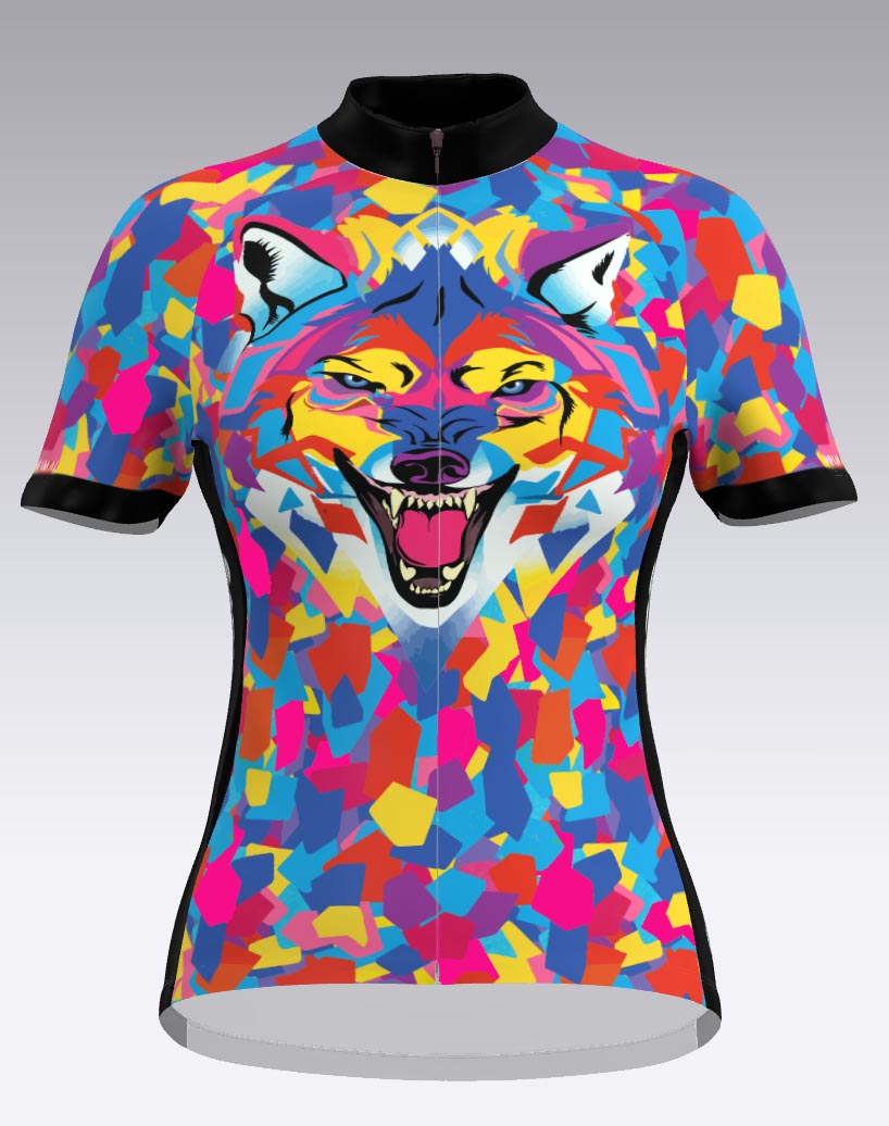 WOMEN'S SHORT SLEEVE WOLF PRIMAL LITTLE RED CUSTOM JERSEY 2025